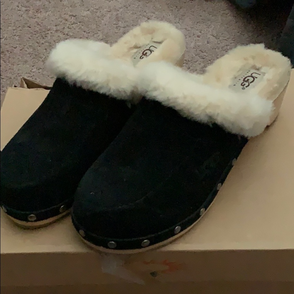 Ugg Kalie fur clog size 6